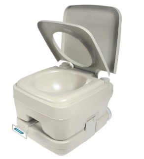 Toilette portative avec produit désodorisant